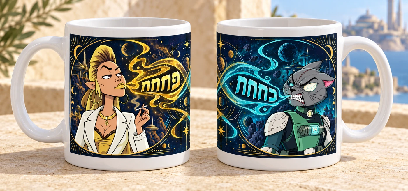 Mugs inspired by the confrontation